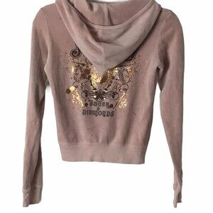 Juicy Couture Velour Taupe Jacket Size P